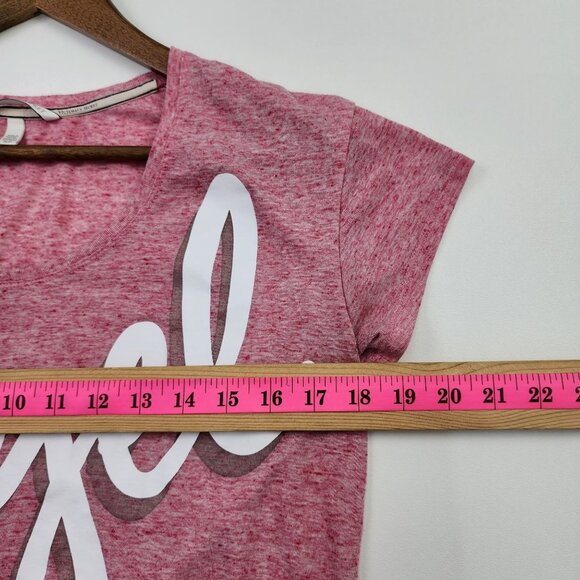 Victoria's Secret Womens Angel Short Sleeve T-Shirt Size Small Petite SP Pink - Picture 11 of 13